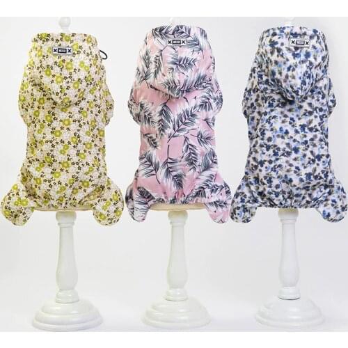 New Fashion Dog Raincoat Small Pet Rainsuit Soft Quick-Dry Waterproof Clothing Jumpsuit Jumper For Dog Cat(S/M/L/XL/XXL)