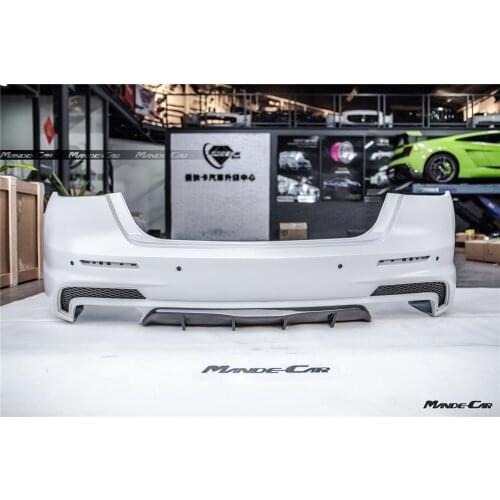 Old To New Upgrade GTS Rear Bumper Trofeo Carbon Fiber Rear Lip For Maserati Quattroporte accessories