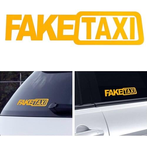 FAKE TAXI Car Stickers Reflective Stickers for Nissan Kicks Navara NP300 D23 Citroen DS7 DS 7