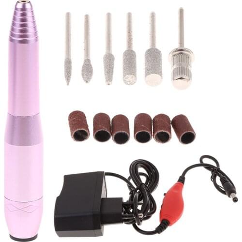 Professional Finger Toe Nail Care Electric Nails Drill Machine Manicure Kit with Sanding Bands Nail Art Tools Pedicure File