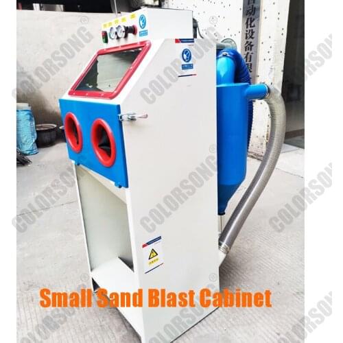 Manual Small Sandblasting Equipment Rust Removal Dry Sandblasting Machine Environmental Protection Clean Box Type Sand Machine