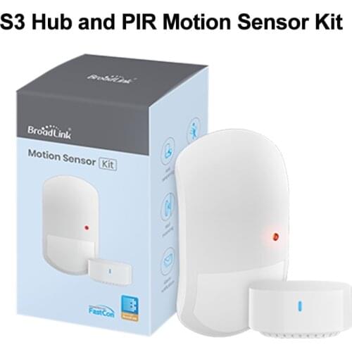Broadlink Wifi Smart Motion Sensor Kit Smart Home Motion Alerts Required S3 Hub Via Broadlink APP Work with Alexa Google IFTTT