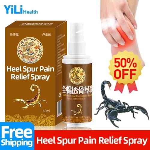 Scorpion Pain Relief Spray Treatment Heel Spurs Arthritis Soreness Ankle Joints Muscle Sprain Counterpain