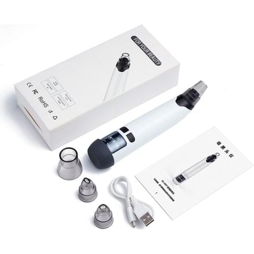 Blackhead Remover Vacuum Facial Pore Cleanser Electric Pimple Extractor Kit USB Rechargeable Blackhead Suction Tool