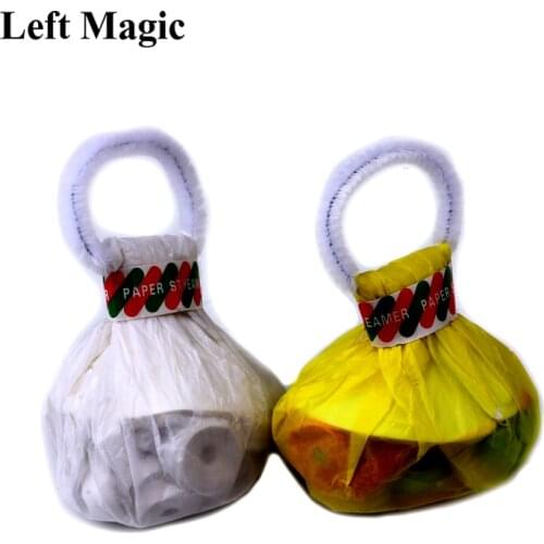 Throw Streamers (10 Pieces/Pack 30 Strands) Magic Tricks Multicolor Or White Spider Thread Magic Props Accessories Stage Magic