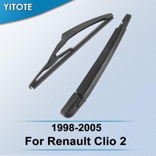 YITOTE Rear Wiper & Arm for Renault Clio 2 1998 1999 2000 2001 2002 2003 2004 2005