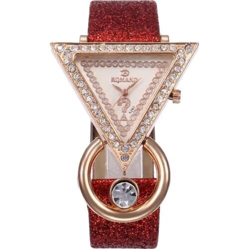 1PCs Rhinestone Fashion Casual Bracelet Watch Women High-end Blue Glass Life Distinguished Ladies Dress Quartz Watch Clock