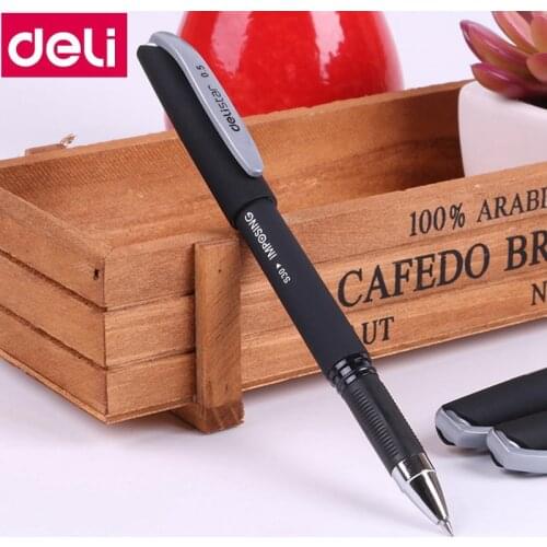 1PCS Deli S30 Gel Pen Black ink Pen 1PC 0.5mm Needle Tip ,Retractable Refill Pen,Writing Smoothly,Office School Writing Supplies