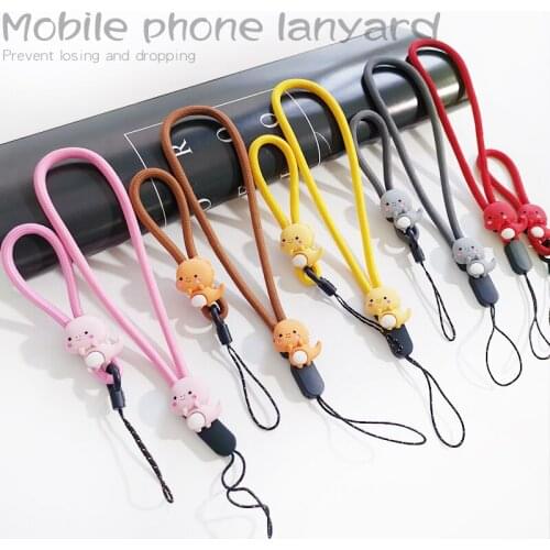 2/3pc Dinosaur design liquid silicone mobile phone sling Finger Ring Strap Key Anti Lost Rope Cord Ring Phone Accessories