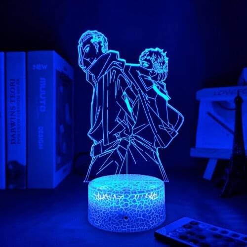 Manga 3d Light Tokyo Revengers Mikey And Draken Led Lamp for Child Bedroom Decor Night Light Birthday Gift Room Table Anime Lamp