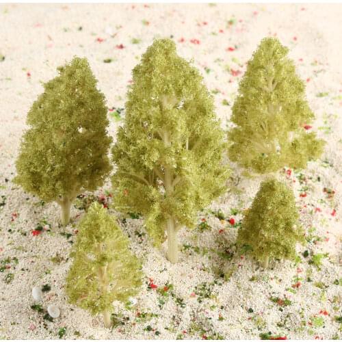 5 Pcs Model Trees Architectural Model Railroad Layout Garden Landscape 1:75-1:200 Building Landscape Accessories Toys for Kids