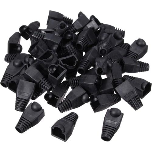 50x Plastic Boot Cap Plug Head for RJ45 Cat5/6 Cable Modular Connector Network