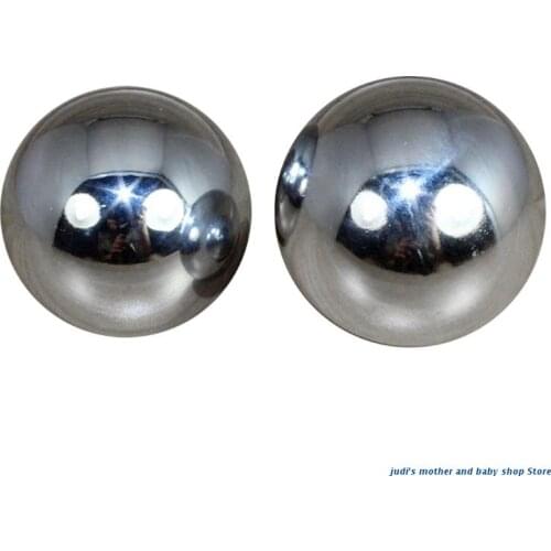 67JC 2 Pcs Finger Exercise Baoding Balls Chinese Hand Massage Balls Stress Relaxation Therapy Stress Relief Toy for Adult