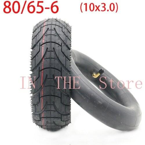 80/65-6 Tire Inner Tube Outer Tyre for Electric Scooter 10 Inch TOUVT 10x3.0/10x2.50 Upgrade Pneumatic Tire Replacement Parts