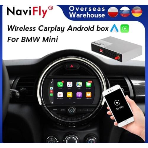 Navifly Car Multimedia Wireless CarPlay For BMW MINI CIC NBT EVO system with Android Auto Mirror Link Car Play Functions
