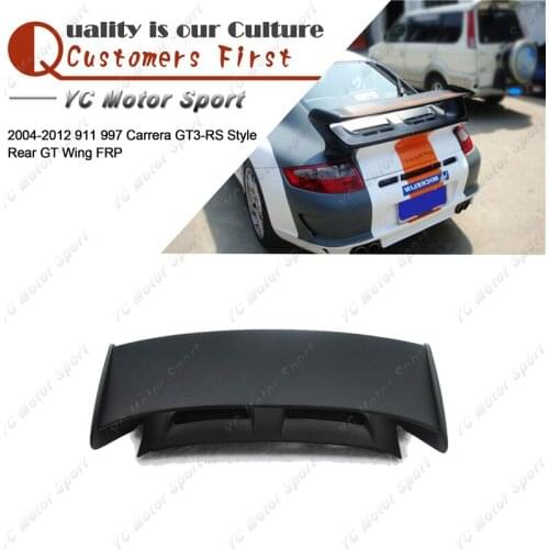 Car Accessories FRP Fiber Glass GT3 RS Style Rear Spoiler Fit For 2004-2012 Carrara 911 997 Trunk Spoiler GT Wing