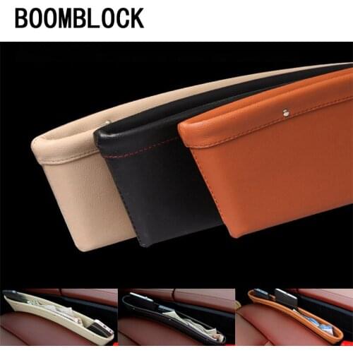 Auto Car-styling Seat Gap Boxes Armrest leather Organizer For Opel Astra J G Insignia Vectra c Peugeot 307 206 308 407 207 3008