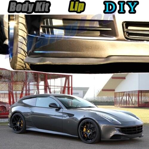 Car Bumper Lip Front Spoiler Skirt Deflector For Ferrari FF 2011~2016 Tune Car Modified Body Kit VIP Hella Flush Lips