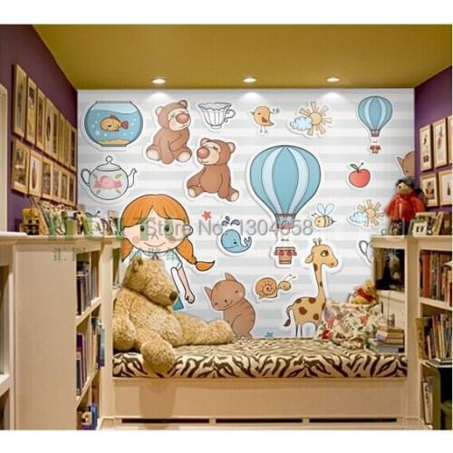 Free shipping custom modern 3D murals customization of children room bedroom living room sofa backdrop wallpaper murals
