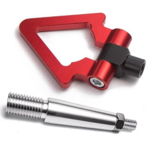 CNC Aluminum Front/Rear Japan Car Tow Ring Hook Kit for Mitsubishi Lancer EVO Triple-cornered Trailer Ring Car