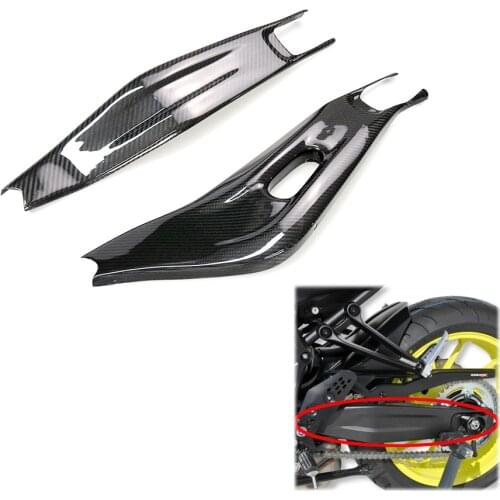 100% Real Carbon Fiber Decorative Strips Modified Swingarm Protection Cover for Yamaha MT07 FZ07 MT-07 FZ-07 MT FZ 07 2014-2016