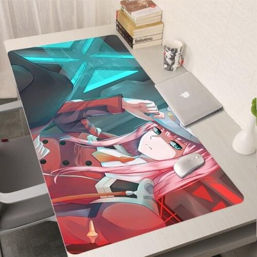 Darling in the Franxx Mouse Mats XXL Mause Pad Gamer Desk Mat Mausepad 90X30 Mousepad Anime Keyboards Computer Peripherals 80X30