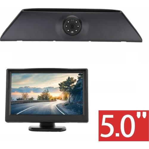Misayaee HD 720P Brake Light Camera +5.0'' monitor for Transporter IVECO Daily 5 2008-2014 Rear View Camera Night Vision Camera
