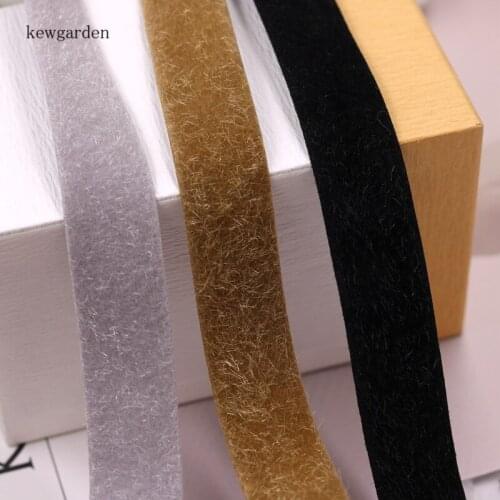 Kewgarden Handmade Tape 25MM 1" Double Face Fabric Ribbons DIY Bowknot Ribbon Accessories Gift Bouquet Ribbon 3 Meters