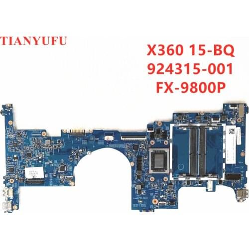 For HP ENVY X360 15-BQ 15-BQ008CA Laptop motherboard mainboard 924315-601 924315-001 448.0BY05.0011 FX-9800P 100% fully Tested