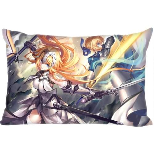 Hot Sale Fate Grand Order Rectangle Pillowcase Custom Home textile Zipper Pillowcase Pillow Cover Size 45*35cm (one side) Print