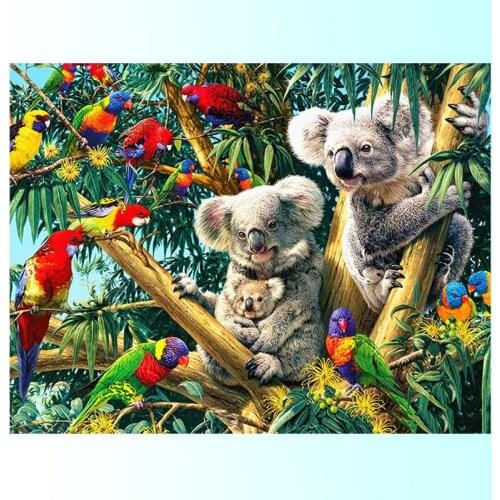 Full Square Diamond Painting Koala Animal Home Decoration Embroidery Picture Handcraft Mosaic Art Kit
