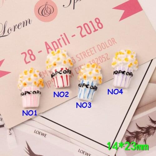 Popcorn DIY resin accessories mobile phone shell DIY childrens hair clips hair handmade materials
