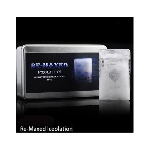 Re-Maxed Iceolation (DVD + Gimmick) Magic Tricks Fun Stage Magia Signed Card into Ice Magie Mentalism Illusion Gimmiick Props