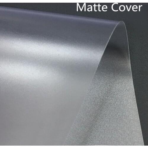 2pcs A4 Transparent Matte Binding Cover PP Plastic Binding Film Document Data Cover Contract Bidding Matte Sheet Office Supplies