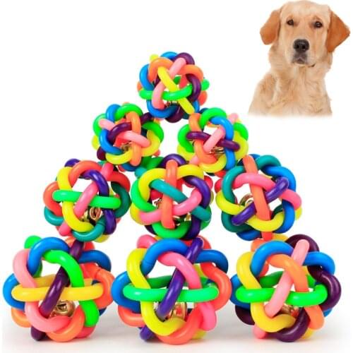 1pc Rubber Dog Toys Puppy Bell Sounding Toy Puzzle Fun Pet Products Chewing Molar Bite-Resistant Big Dog Interactive Toys