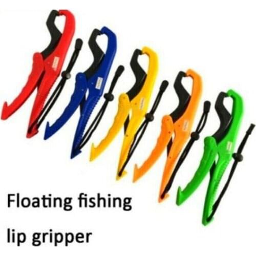 Fishing Lip Grip Gripper Holder Floating Pliers Fish Clamp Grabber + Lanyard USA Fishing Tools Made of strong ABS plastic