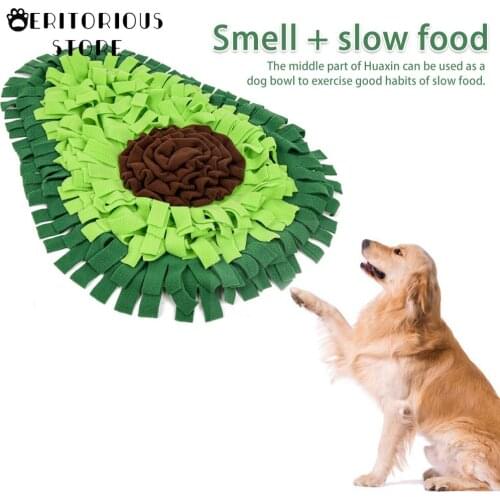 Pet Dog Snuffle Mat Pet Sniffing Training Blanket Detachable Fleece Pads Dog Mat Relieve Stress Nosework Puzzle Toy Pet Nose Pad