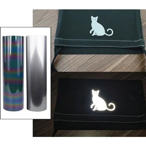 1m Reflective Iron on HTV Transfer Vinyl Sheet Arts Crafts Clothing T Shirt