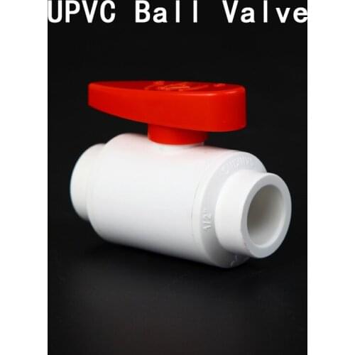 UPVC Ball Valve Coupler Adapter Water Connector For Garden Irrigation System Aquarium fish tank I.D 20mm/25mm/32mm/40mm 1 Pcs