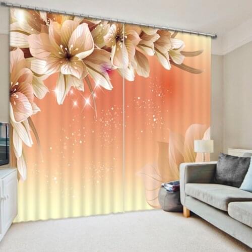 High quality custom 3d curtain fabric sheer curtains modern curtains for living room