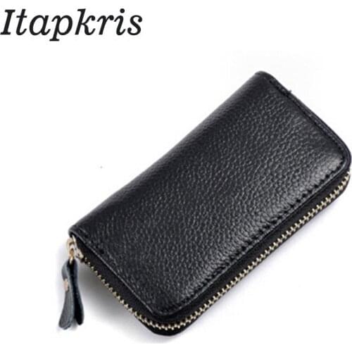 High Quality Genuine Leather Key Wallet New Arrival Car Key Holder Small Coin Purses Holders Zipper Housekeeper For Keys