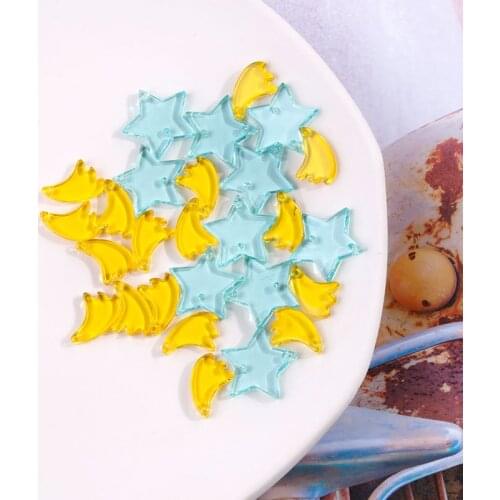 10 PCS Fashion Acrylic Claws Stars Connectors Charms DIY Earrings Accessories For Jewelry Making