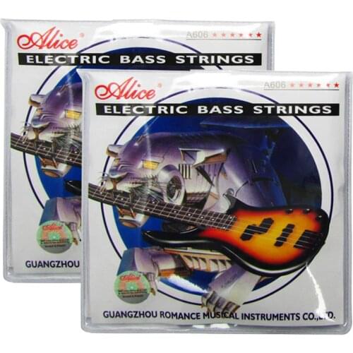 2 Sets Alice A606(4)-M Electric Bass Strings Medium for 4-string Bass