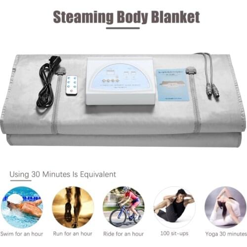 220/110V Sauna Blanket Slimming Heating Sauna Infrared Blanket For Weight Loss Spa Beauty Detox Therapy Machine Home Body Shaper