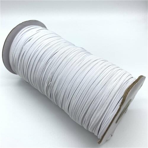 3mm 7mm 10mm 5yards/Lot White High Elastic Sewing Elastic Band Fiat Rubber Band Waist Band Stretch Rope Elastic Ribbon