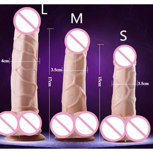 3 Sizes Realistic Dildo Penis for Women With Suction Cup Medical Silicone Big Dildos Adult Products For Couple Sex Toys