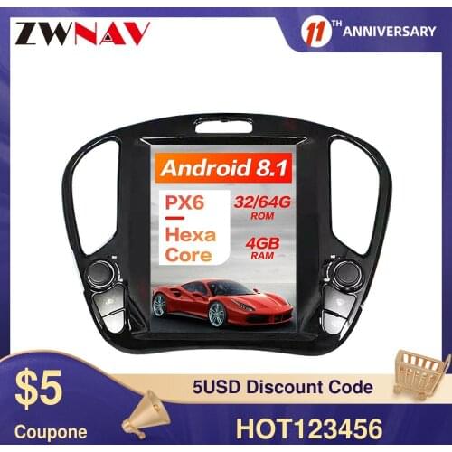 Tesla Style Android 9.0 6 Core Car GPS Navigation For Nissan Juke/Infiniti ESQ 2010-2020 Head Unit Multimedia Player Auto Radio