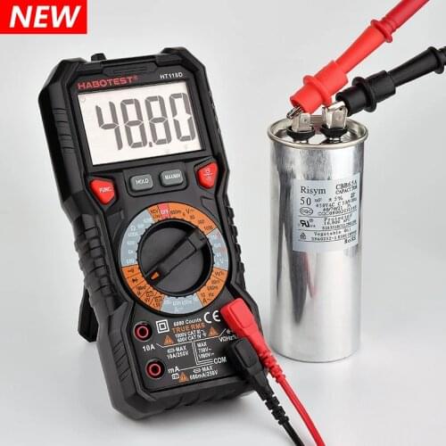 HABOTEST Automotive Digital Multimeter HZ Ohm Capacitance NCV LIVE Duty AC DC Voltmeter Multimetro True RMS Smart Multi Tester