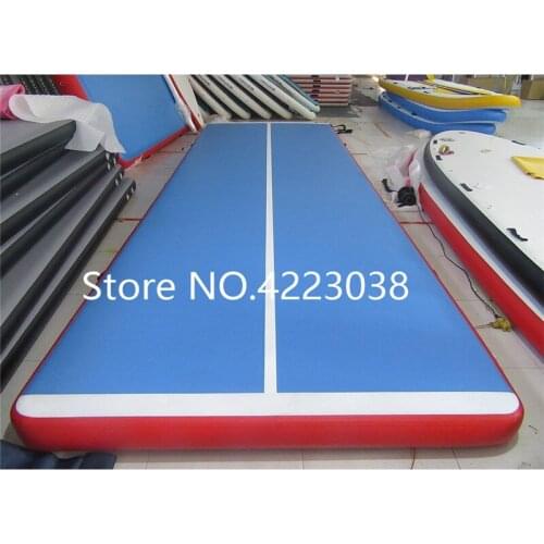 Free Shipping 4*1*0.2m Inflatable Gym Mat Air Floor Tumbling Track Gymnastics Cheerleading Mat Trick Pad For Taekwon Free a Pump