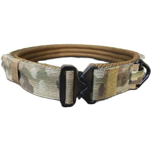 CS Outdoor Military Army Fighter Belt Camouflage Hunting Shooter Belt Double Layer Hard Material
